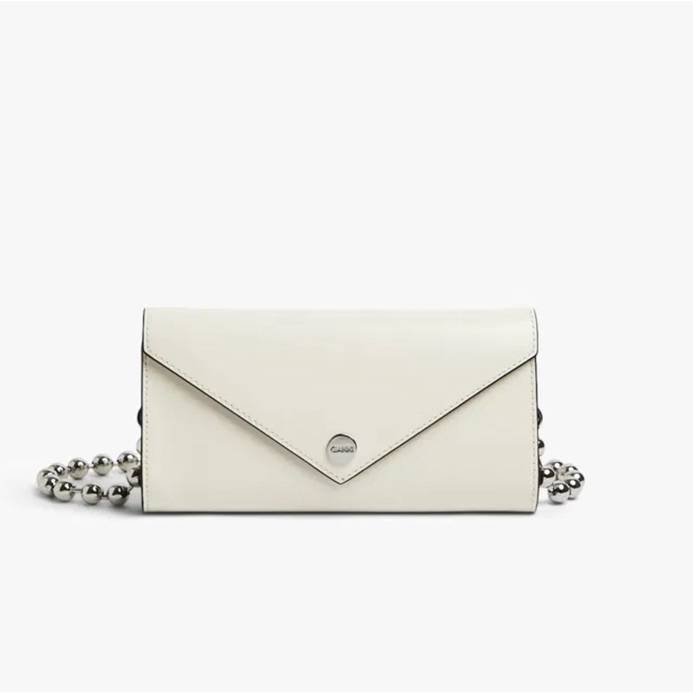 GANNI Banner envelope chain wallet